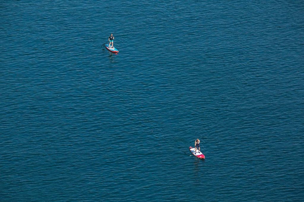 Sup: jede jahreszeit ist die richtige am Gardasee im Trentino. Frühling Herbst Outdoor Sommer Winter  